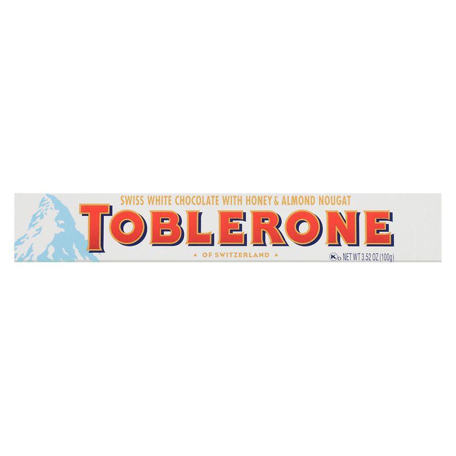 Toblerone Candy Logo - Toblerone White Chocolate Bar