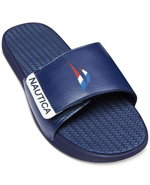 Nautica Logo - Nautica Men's Racer Logo Slide Sandal - All Men's Shoes - Men - Macy's