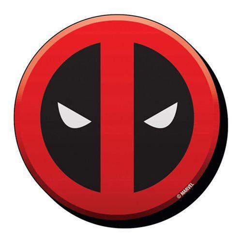 Face in Circle Logo - Deadpool Face Logo Funky Chunky Magnet - Entertainment Earth