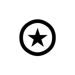 White Blue Circle Star Logo - Apl Functional Symbol Circle Star Unicode Character U+235F