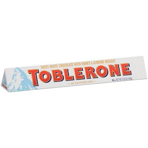 Toblerone Candy Logo - Toblerone Swiss White Chocolate With Honey & Almond Nougat Candy ...