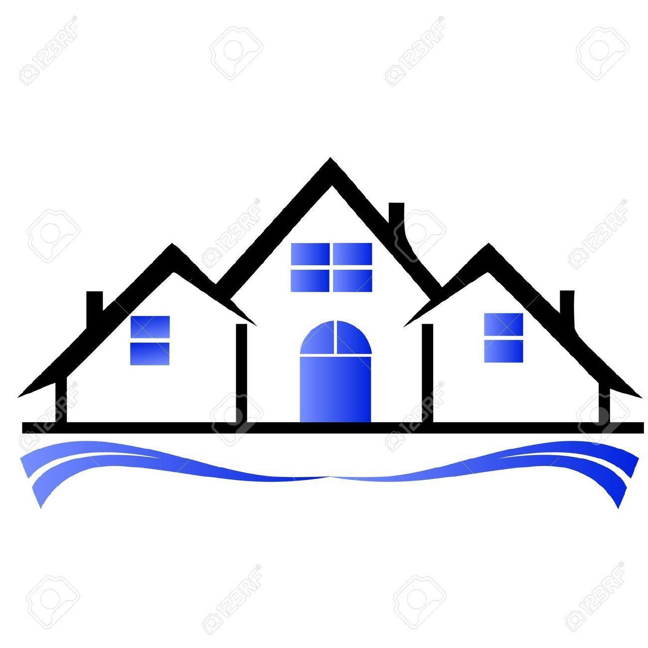 Real Estate House Logo - Construction Logo Clipart