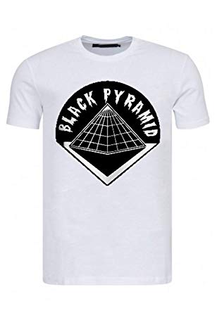Black Pyramid Clothing Logo - Black Pyramid - Unisex Crew Neck T-Shirt - White - Large: Amazon.co ...
