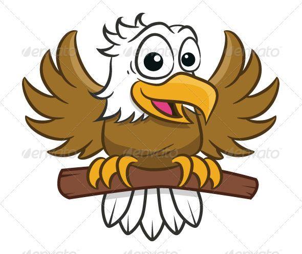 Baby Eagle Logo - Eagle Toon - Characters Vectors | Eagles | Carpeta, Arte, Manualidades
