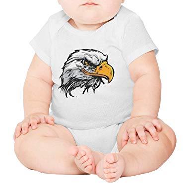 Baby Eagle Logo - Amazon.com: Cool Bald Eagle Logo Short Sleeve Baby Onesies Newborn ...