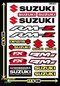 Red and Yellow Suzuki Logo - Red+Yellow Suzuki Yoshimura LOGO motorcycle RM-Z Racing Clear ...