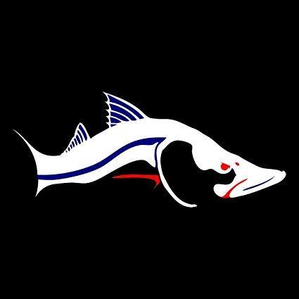 Red White Blue Fish Logo - Amazon.com: Red White & Blue Snook Car Decal Fish Stickers: Sports ...