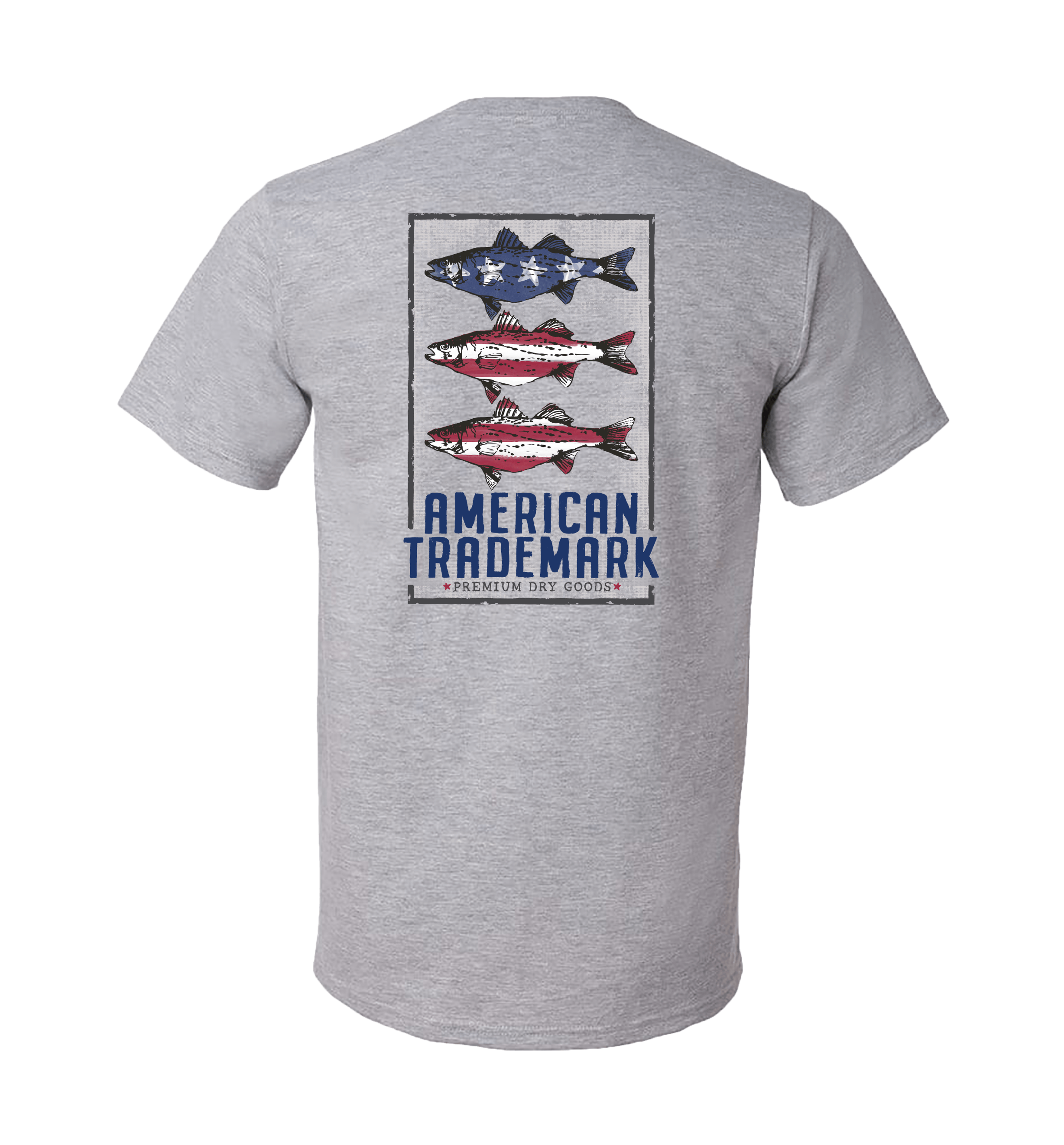 Red White Blue Fish Logo - Red, White, & Blue Fish – Southern Fried Cotton