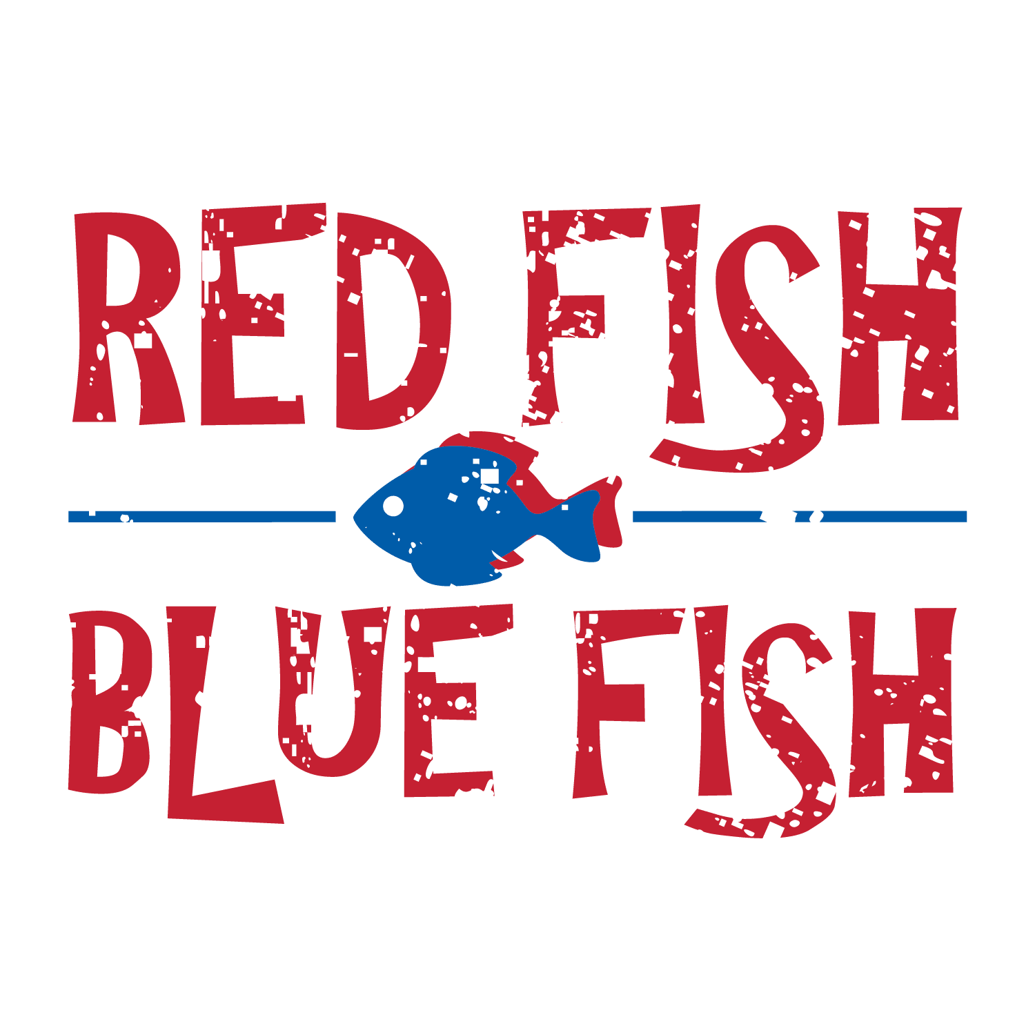 Red White Blue Fish Logo - Red Fish Blue Fish Logo White - Red Fish Blue Fish