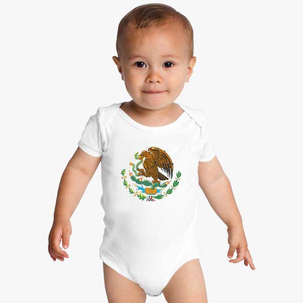 Baby Eagle Logo - Meksico Eagle logo Baby Onesies | Customon.com