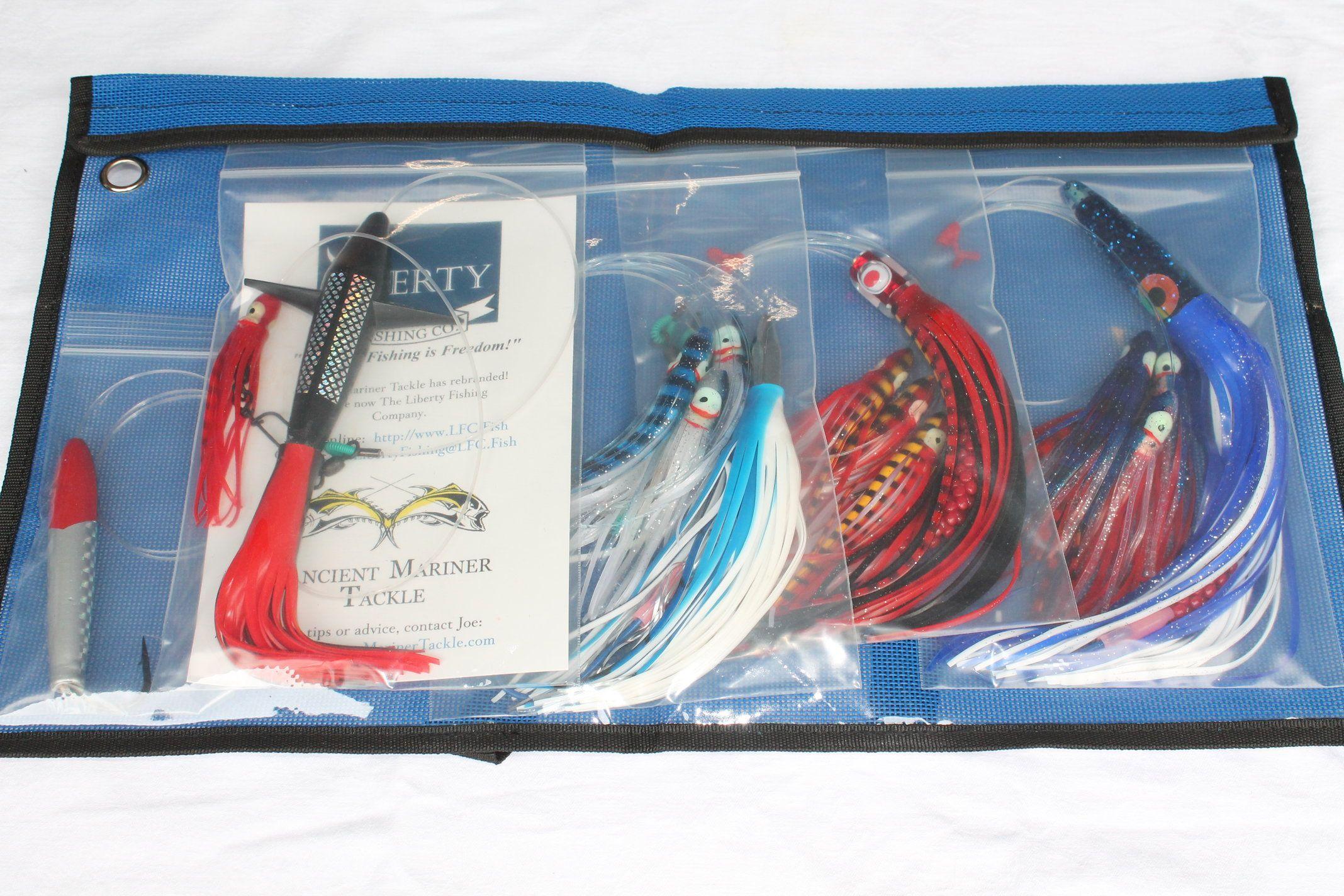 Red White Blue Fish Logo - Saltwater Trolling Kit – Red, White and Blue – The Liberty Fishing ...