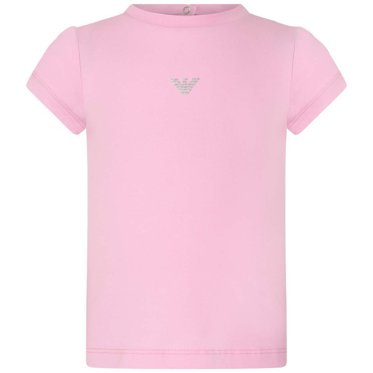Pink Eagle Logo - Armani Baby Girls Pink Eagle Logo Top