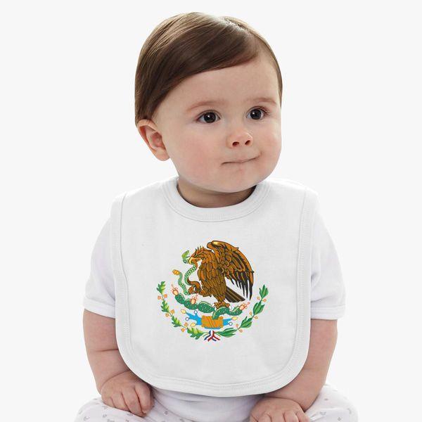 Baby Eagle Logo - Meksico Eagle logo Baby Bib | Customon.com