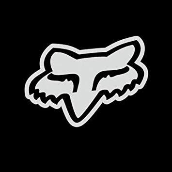White Fox Racing Logo - Fox Racing Car Sticker Fox Logo Solid Face Vinyl 76 mm White: Amazon ...