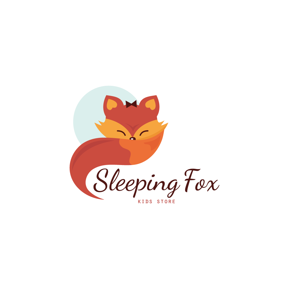 Fox Logo - For Sale: Sleeping Fox Logo Design | Logo Cowboy