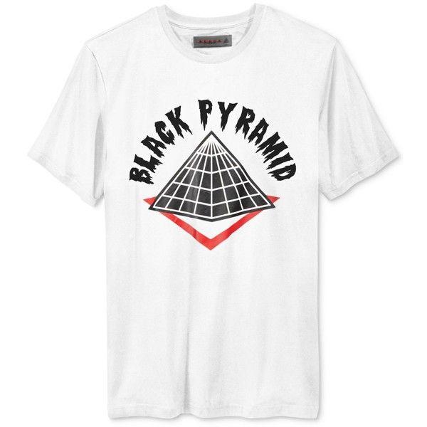 Black Pyramid Clothing Logo - Black Pyramid Men's Drip Logo T Shirt ($13) ❤ Liked On Polyvore