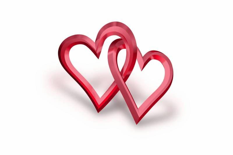 Two Hearts One Love Logo - two hearts one love clipart - image #11