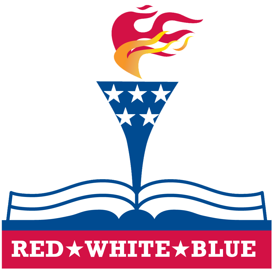 Red White Blue Fish Logo - Red White and Blue - Always Dream Foundation