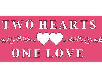 Two Hearts One Love Logo - Two hearts one love | Etsy