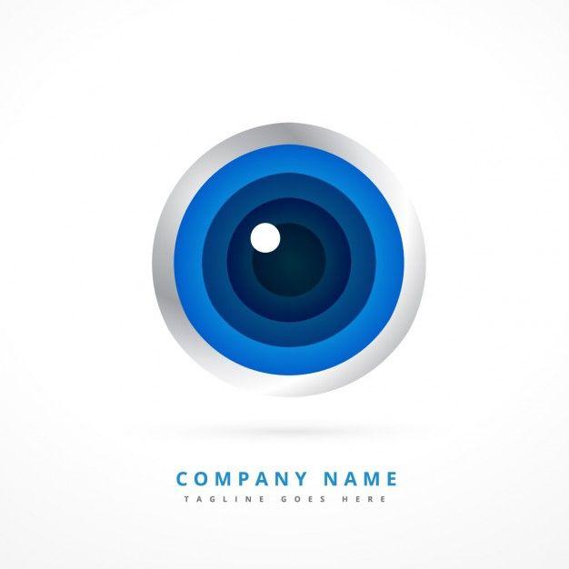 Eye Shape with Logo - Logo with eye shape Vector | Free Download