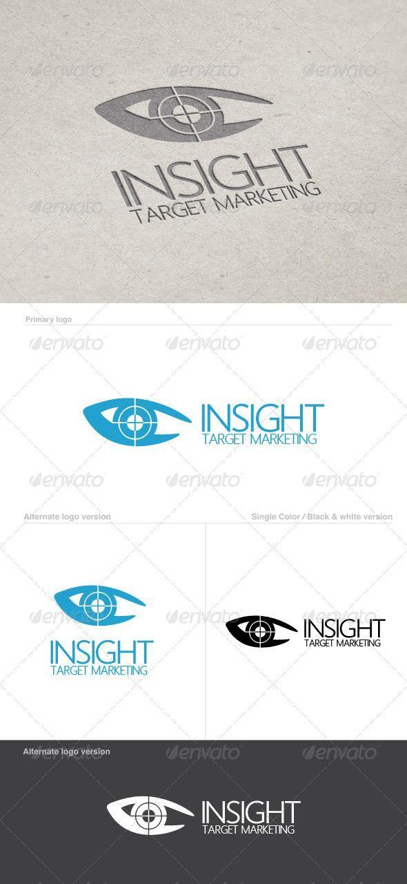 Eye Shape with Logo - iSight Logo Template #GraphicRiver Insight Logo Template Eye shape