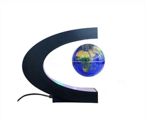 Multi Color Sphere Logo - Multi-Color Changing C Shape Magnetic Levitation Floating Globe ...