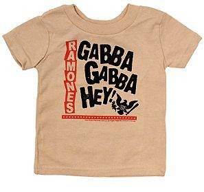 Baby Eagle Logo - Ramones Tan Baby T Shirt Kids Gabba Hey Eagle Logo Punk Rock Infant
