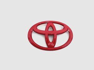 Red Toyota Logo - RED'' LOGO EMBLEM FRONT GRILL TOYOTA HILUX REVO FORTUNER 2015