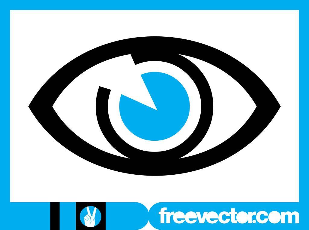 Eye Shape with Logo - Logo with eye shape