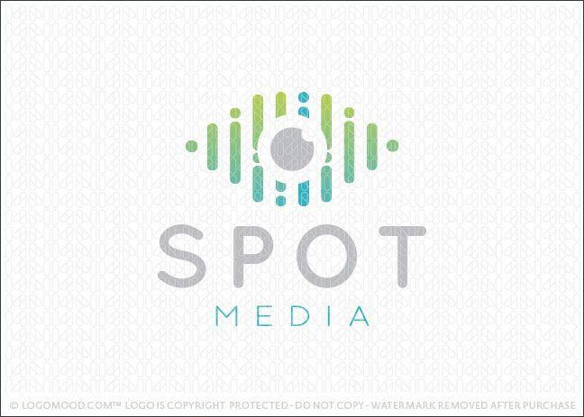 Eye Shape with Logo - Spot Media | Logo Design | Pinterest | Logo design, Logos and Eye logo