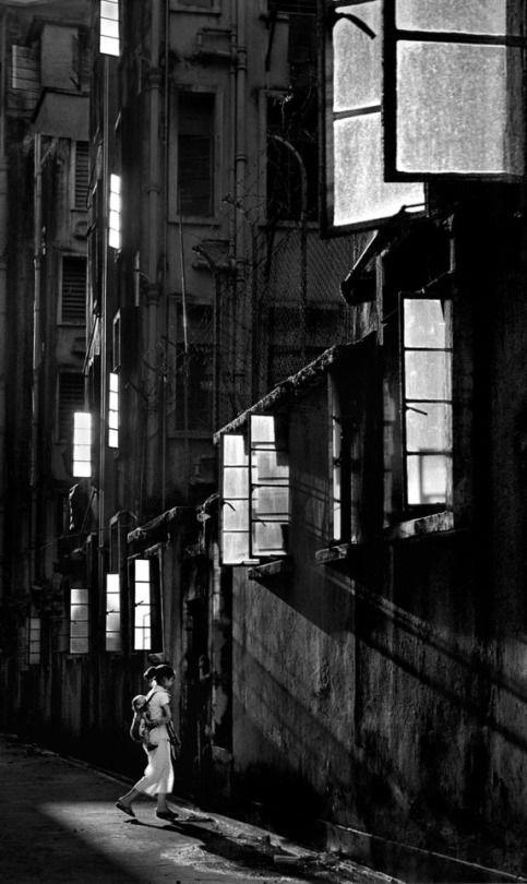 Vintage Black and White Windows Logo - Fan Ho, White Windows, 1962. Fan Ho. Fan ho, Street Photography