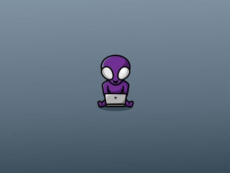 Alien Computer Logo - Alien Computer 2 by Taufik Rizky A | Dribbble | Dribbble