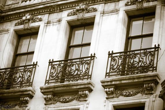 Vintage Black and White Windows Logo - Industrial Vintage Black and White New York City Windows Art