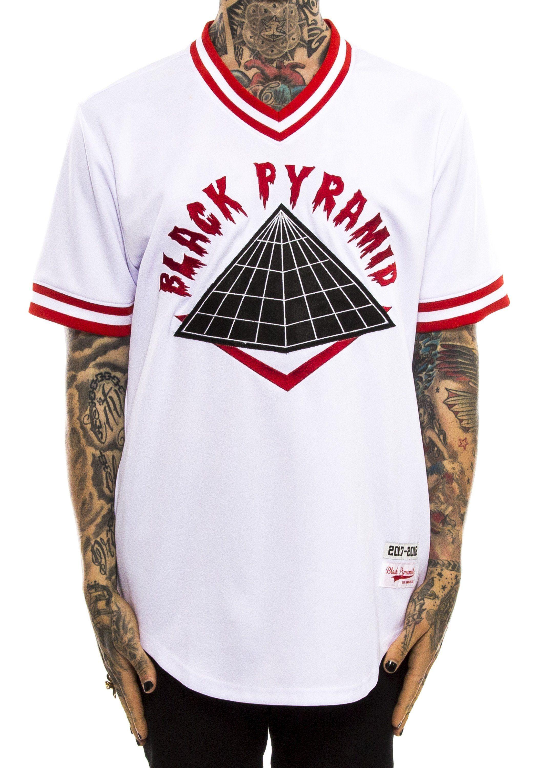 Black Pyramid Clothing Logo - BP Drip Logo Baseball Jersey from Black Pyramid Store. Black