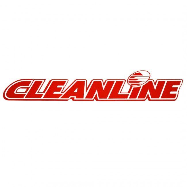 Red Surf Logo - Cleanline Surf Logo Die Cut Sticker - Cleanline Surf