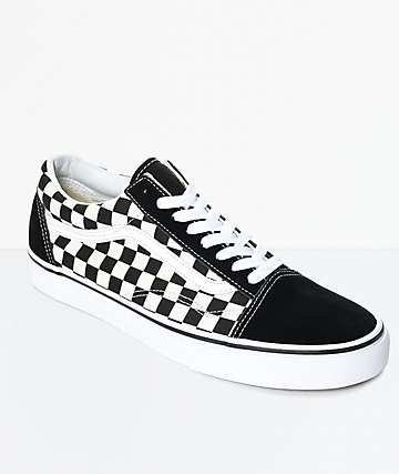 Square Red and White Checkerboard Logo - Vans Shoes & Clothing