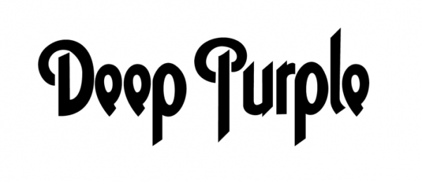 White On Purple Logo - Deep Purple Logo Font