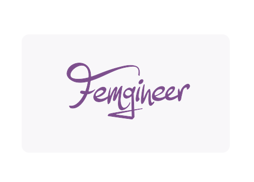 White On Purple Logo - Index Of Image Femgineer Logos