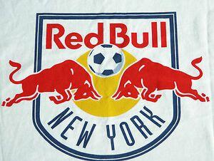 Bull Soccer Logo - New Red Bull NEW YORK Soccer Logo Graphic Bulls T Shirt XL DEADSTOCK ...