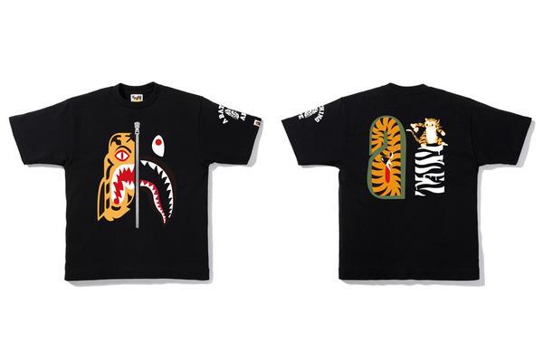 Tiger BAPE Shark Logo - A BATHING APE® TIGER SHARK COLLECTION | us.bape.com