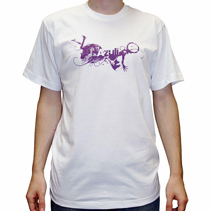 White On Purple Logo - AZULI Azuli T Shirt (white with purple logo) vinyl at Juno Records.