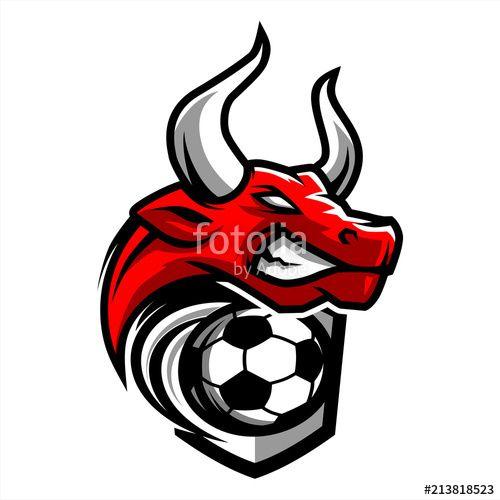 Bull Soccer Logo - Football Bull Team Logo Stock Image And Royalty Free Vector Files
