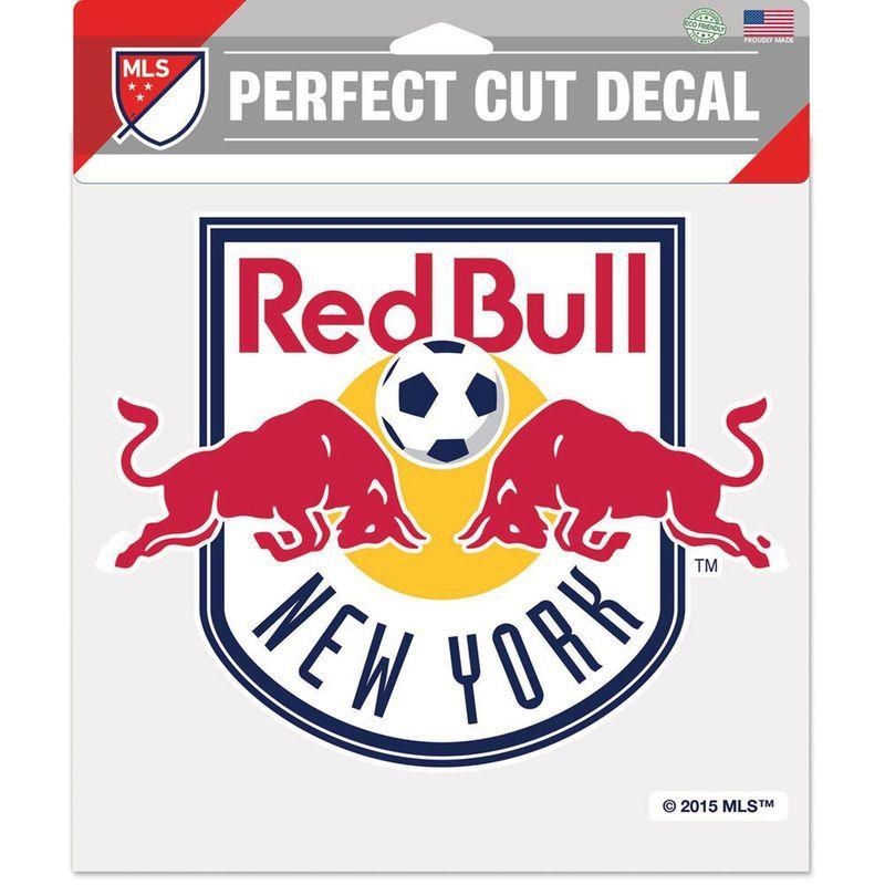 Bull Soccer Logo - New York Red Bulls WinCraft 8 x 8 Perfect Cut Decal. Products