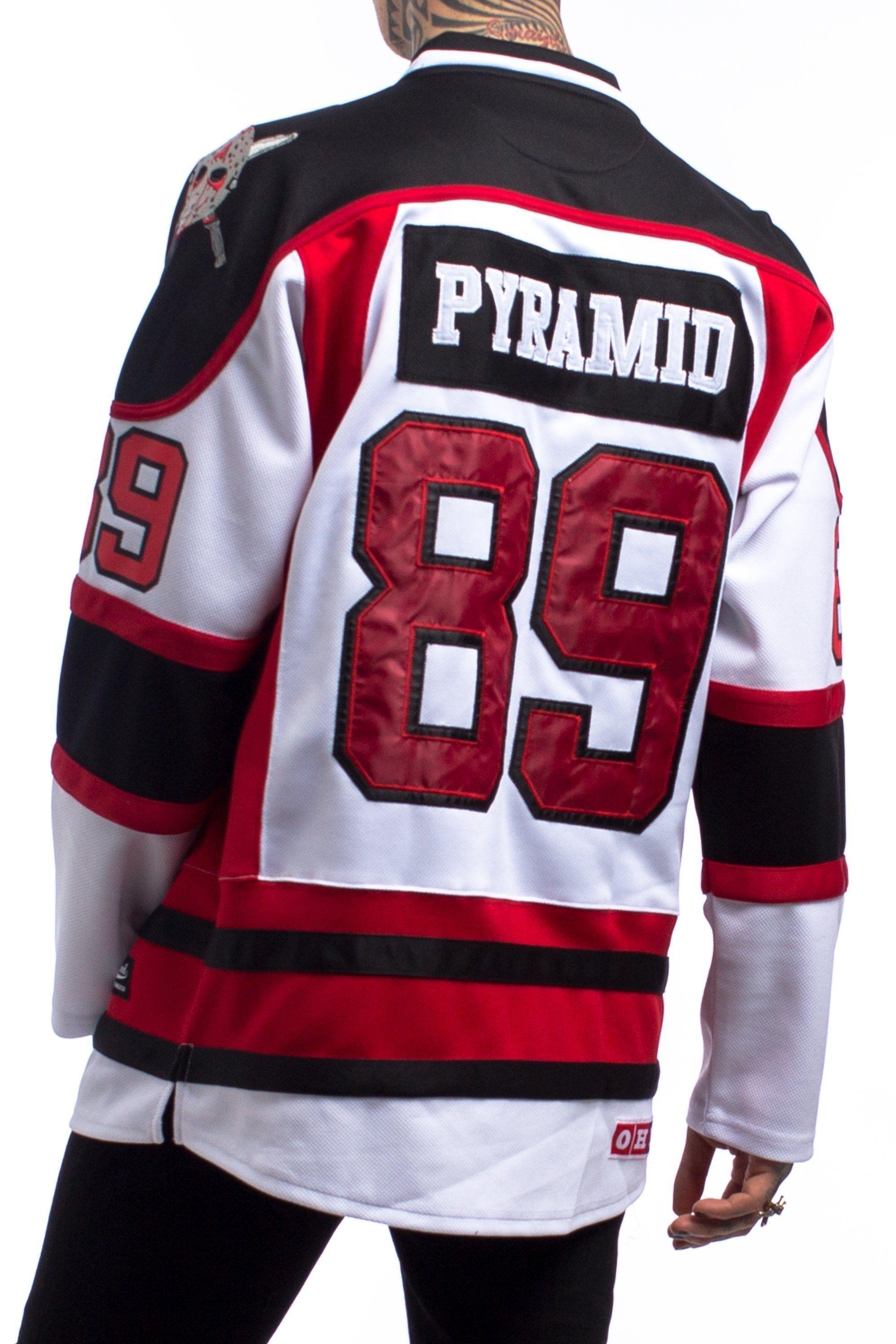 Black Pyramid Clothing Logo - BP Mask Hockey Jersey. Black Pyramid Clothing