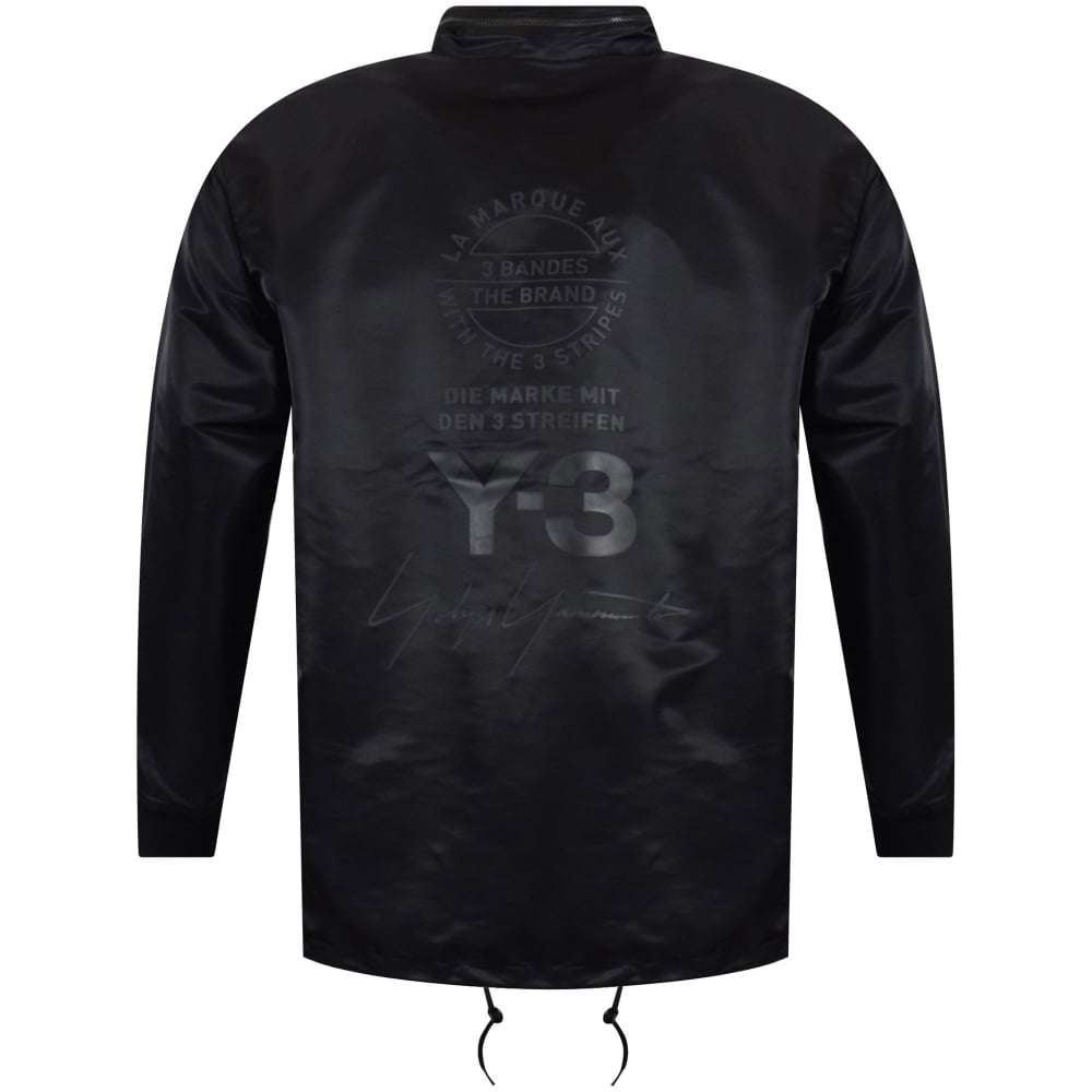 Black and White Y Logo - ADIDAS Y 3 Y 3 Black Back Logo Jacket From Brother2Brother UK