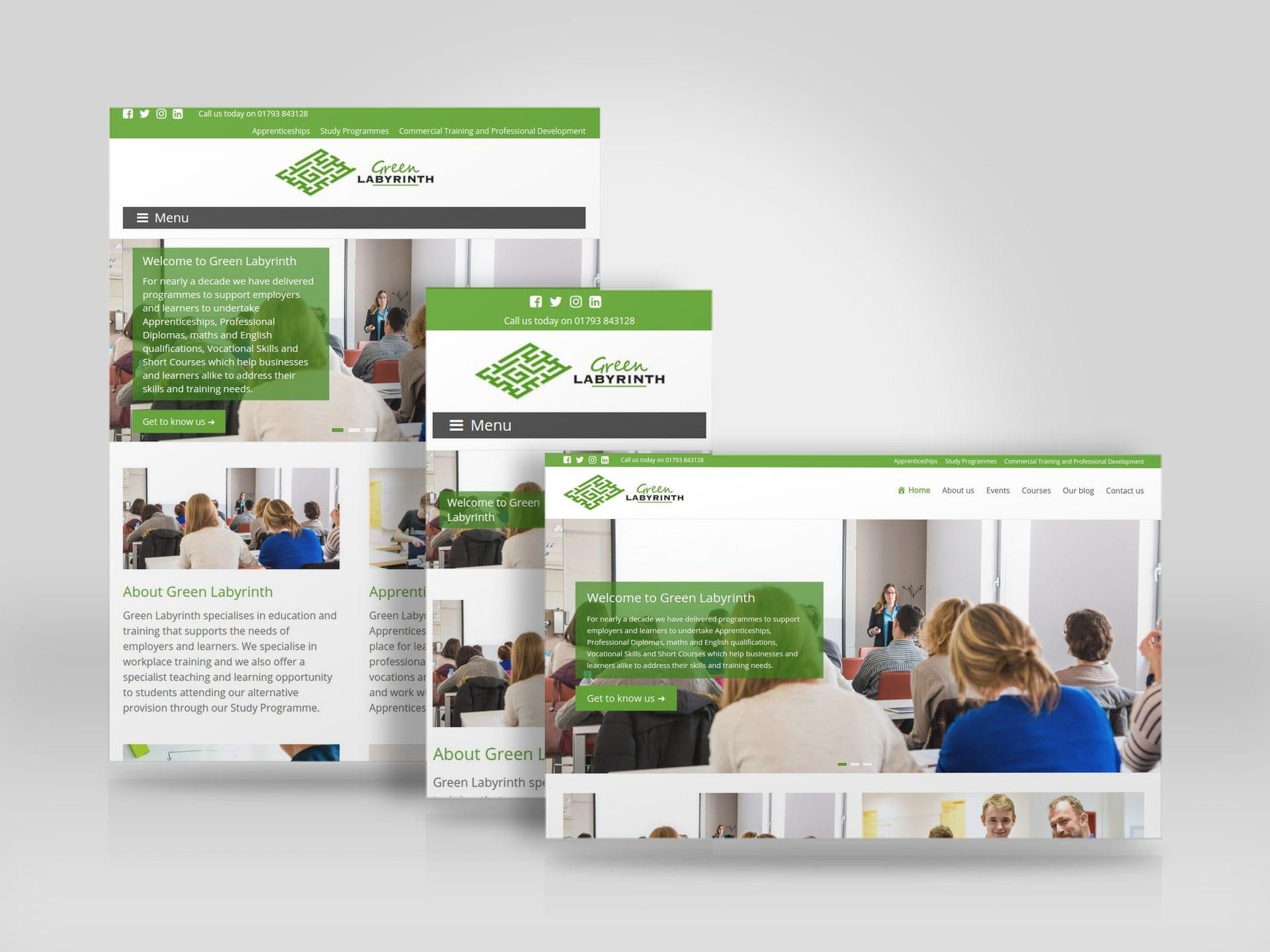 Green Web and Tech Logo - Mobile friendly responsive website for Royal Wootton Bassett based ...