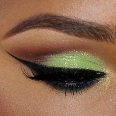 Lime Green Eye Logo - Lime Green Eyes and Nude Lips by Queenii R | Preen.Me