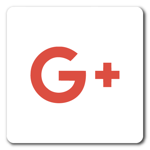 White with a Red Square Logo - Buy Google+ Square Logo Red On White | stickerart.com.au