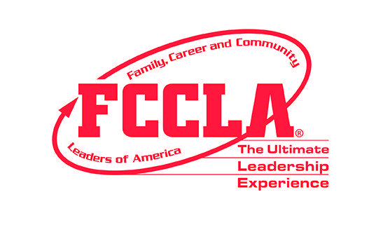 White with a Red Background Logo - FCCLA Logos