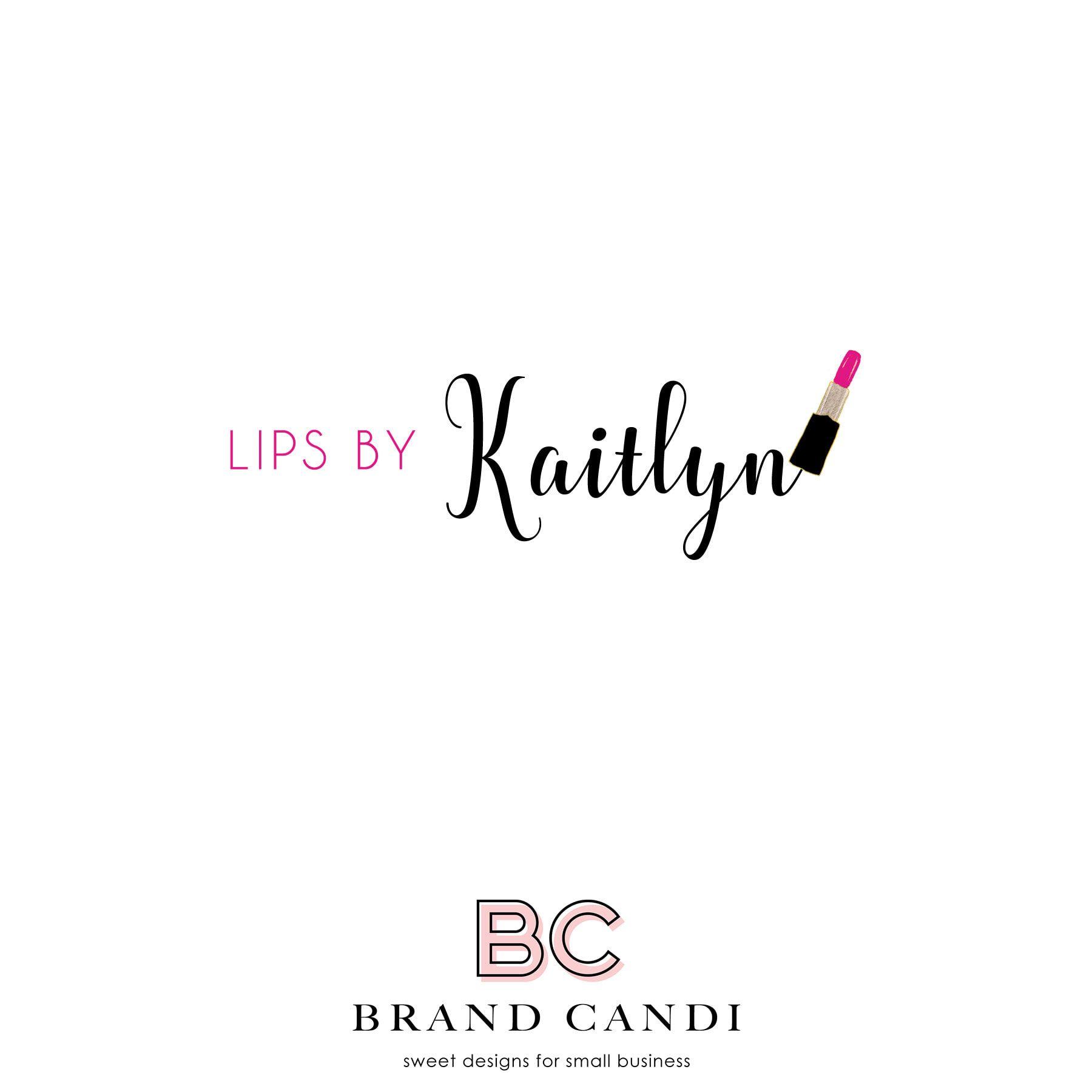Lipstick Logo - Premade Logo Design for Lipscense or SeneGence or Makeup Artist or